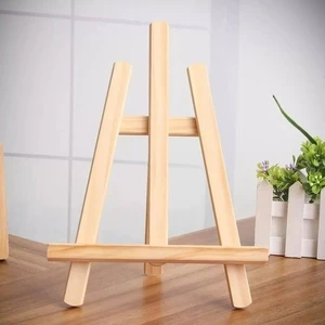 Üç Ayaklı Mini Masaüstü Ahşap Şövale