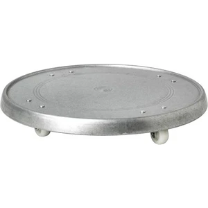 Tekerlekli Saksı Altı 31 cm Galvanizli Saksılık Altı Pratik