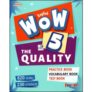 Fenomen Yayıncılık Fenomen Wow English 5. Sınıf The Quality Practice Book-Vocabulary Book-Test Book