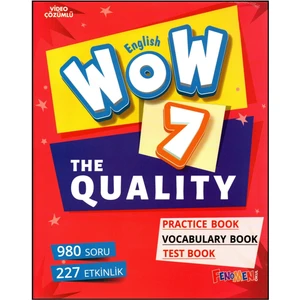 Fenomen Yayıncılık Fenomen Wow English 7. Sınıf The Quality Practice Book-Vocabulary Book-Test Book