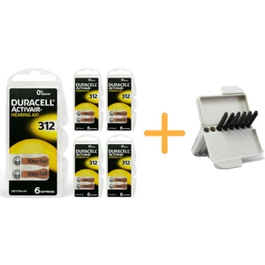 Duracell Activair 312 Numara Işitme Cihazı Pili (5 Paket x 6 Adet = 30 Adet Pil) + Hediye Işitme Cihazı Filtresi