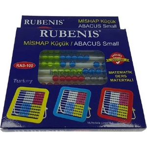 Rubenis İleri Grup Sayı Abaküsü Çocuklar İçin Renkli Matematik Öğrenme Aracı Küçük Boy