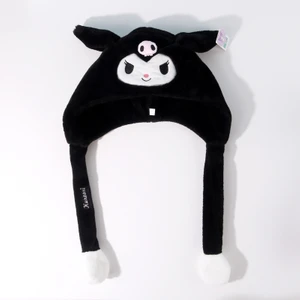 Favoriconsept -Anime - Kawaii Sanrio - Kuromi Kulakları Oynayan Peluş Şapka