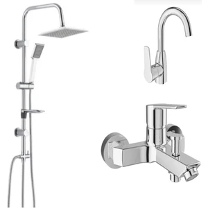 Mare Banyo+Döner Lavabo Bataryası ve Tema 53260