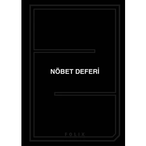 Öğretmen Günlük Nöbet Defteri 100 Yaprak Günlük 22X32 cm