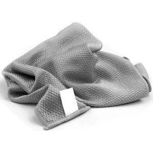 Vizyon Park Mikrofiber Oto Cam Temizlik Bezi Baklava Desen Cam Bezi Toz Leke Bırakmaz 50X70 Cm- Gri
