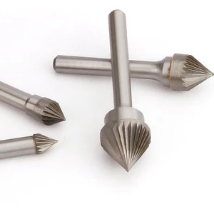 8 mm Karbür Kalıpçı Freze Elmas Taşlama Freze Ucu J Tipi 60 Derece