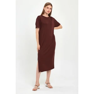 Alexander Gardi Yırtmaçlı Basic Elbise (B23-00115)