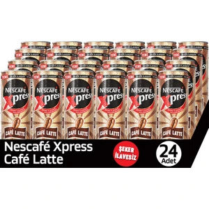 NESCAFÉ Xpress Latte Şekersiz Soğuk Kahve 24'lü 24x250 ML