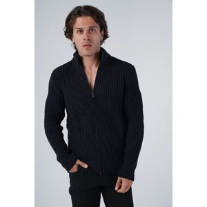 Trist Star Erkek Selanik Örgü Muline Cepli Triko Yün Hırka TRIST-5315