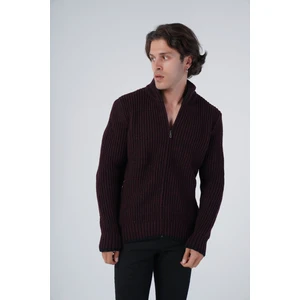 Trist Star Erkek Selanik Örgü Muline Cepli Triko Yün Hırka TRIST-5315