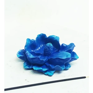 Craft Maket Lotus Çiçeği Çubuk Tütsülük Mavi