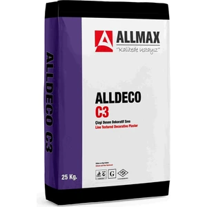 C3 Çizgi Desen Dekoratif Sıva 25 kg