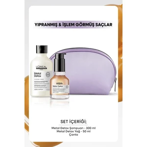 L'Oréal Professionnel Serie Expert Metal Detox İşlem Görmüş Ve Yıpranmış Saçlar Için Metal Karşıtı Saç Bakım Seti