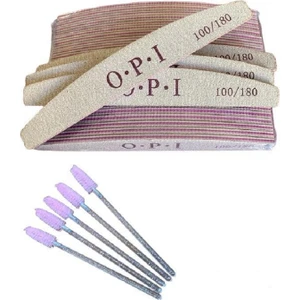 Opı Professionel Kağıt Törpü 100/180 10 Adet Opi Törpü  Kaş Kirpik Tarama Fırçası 5 'li