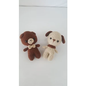 Design By Oykum Minik Ayıcık ve Köpek Amigurumi Oyuncak