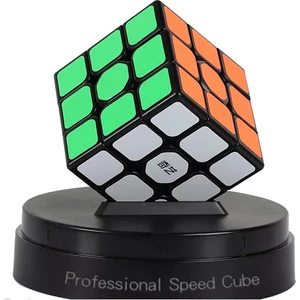 Mrs Toys Qiyi 3x3 Speed Cupe Küp Standı Hediye Hızlı Profesyonel Dekompresyon Rubik Küp Zeka Küpü Sabır Küpü