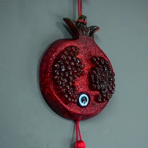 Nar Nazarlık Cam Nazar Boncuğu Hediyelik Dekoratif Duvar Süsü Dekoratif Salon Aksesuar Seti Kişiye Özel Hediye Seti Gift