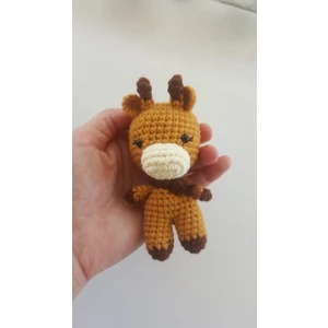 Design By Oykum Örgü Minik Zürafa Organik Oyuncak