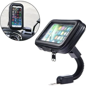 Motosiklet Kapalı Telefon Tutucu Scooter Unıversal Suya Dayanıklı Motor Telefon Tutucu