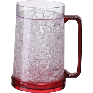 Kulp Bardak Bira Buz Bardağı Soğutma Kabı Plastik Çift Katmanlı Jel Bardak (Yurt Dışından)