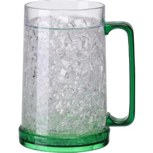 Kulp Bardak Bira Buz Bardağı Soğutma Kabı Plastik Çift Katmanlı Jel Bardak (Yurt Dışından)