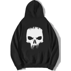 BRZ Collection Oversize Angry Skull Hoodie