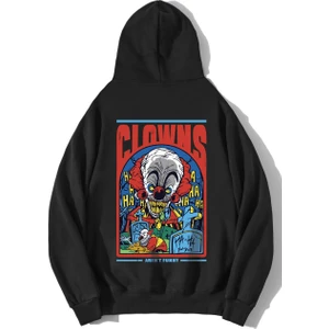 BRZ Collection Oversize Clowns No Funny Hoodie
