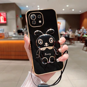 Xiaomi 11 Lite Elektroliz Tavşan Telefon Kılıfı (Yurt Dışından)