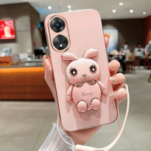 Oppo A58 5g Elektroliz Tavşan Telefon Kılıfı (Yurt Dışından)