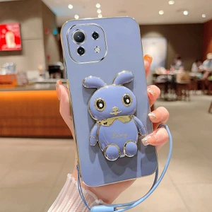 Xiaomi 11 Lite Elektroliz Tavşan Telefon Kılıfı (Yurt Dışından)