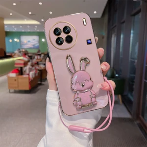 Vivo X90 Pro Plus Elektroliz Tavşan Telefon Kılıfı (Yurt Dışından)