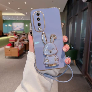 Huawei Honor 70 Elektroliz Tavşan Telefon Kılıfı (Yurt Dışından)
