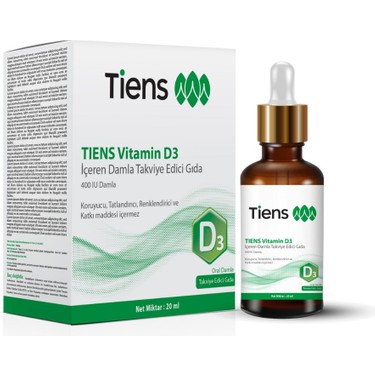 Tiens Vitamin D3 400 'Iu Damla Takviye Edici Gıda Fiyatı