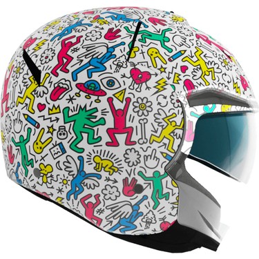 Shiro SH-64sv Tokio Doodle Açık Motosiklet Kaskı Fiyatı