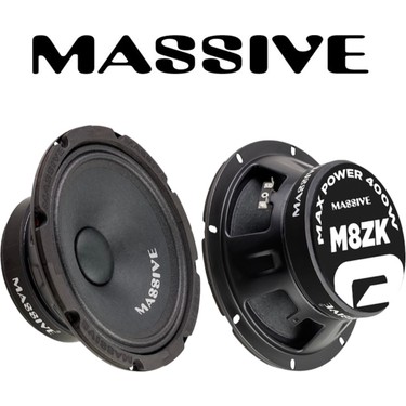 Massive MS-M8ZK Çifti 800WAT-300W Rms 20 cm Premimum Oto Fiyatı