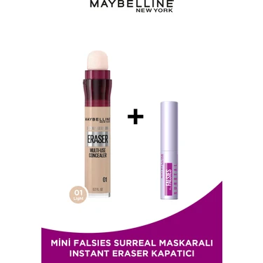 Maybelline New York Instant Anti Age Eraser Kapatıcı - 01 Light Mini Surreal Maskara