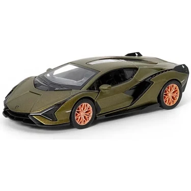 Kinsmart Kisnmart Lamnorghini Sian Metal Çek Bırak Araba 1:34