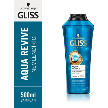 Gliss Aqua Revive Hyaluron ve Deniz Yosunu içeren Nemlendirici Şampuan