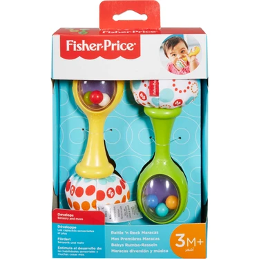 Fisher-Price Neşeli Marakas; 3 aylık;