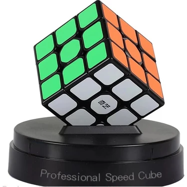 Mrs Toys Qiyi 3x3 Speed Cupe Küp Standı Hediye Hızlı Profesyonel Dekompresyon Rubik Küp Zeka Küpü