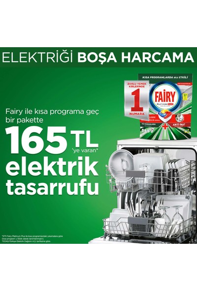 Fairy Platinum Plus Bulaşık Makinesi Deterjanı Kapsülü 57 Yıkama Limon Kokulu