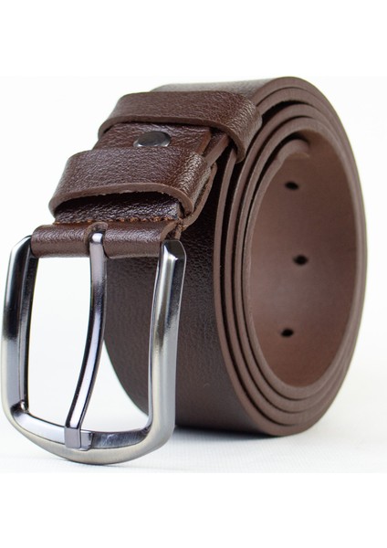 Özel Oval Deri Kot Kumaş Kahverengi Erkek Kemer fiyatları