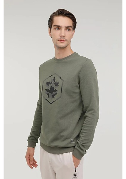 A10139842408010 Lumberjack Erkek Sweat Haki