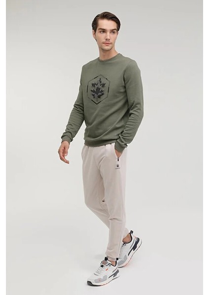 A10139842408010 Lumberjack Erkek Sweat Haki