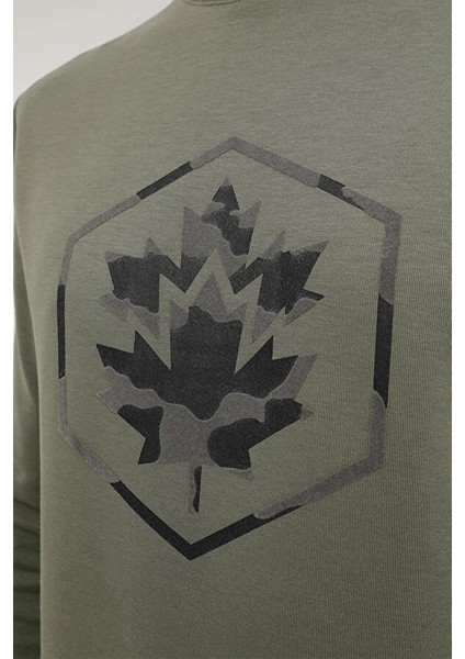 A10139842408010 Lumberjack Erkek Sweat Haki