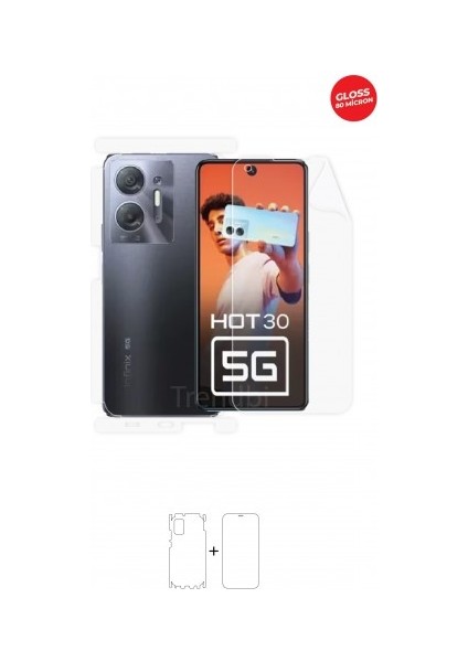 Infinix Hot 30 5g Tpu Full Body Ön ,arka ve Yan 360 Derece Koruyucu Film