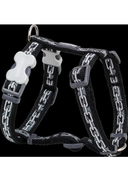 Reddingo Zincir Desenli Köpek Göğüs Tasması M /20MM