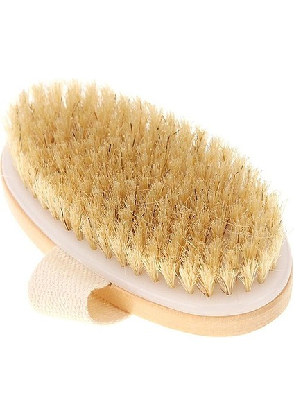 %100 Doğal Natural Vücut Fırçası - Masaj Selülit Fırçası - At Kılı Fırça - Banyo Masaj Peeling Selülit Çatlak Batık Giderici