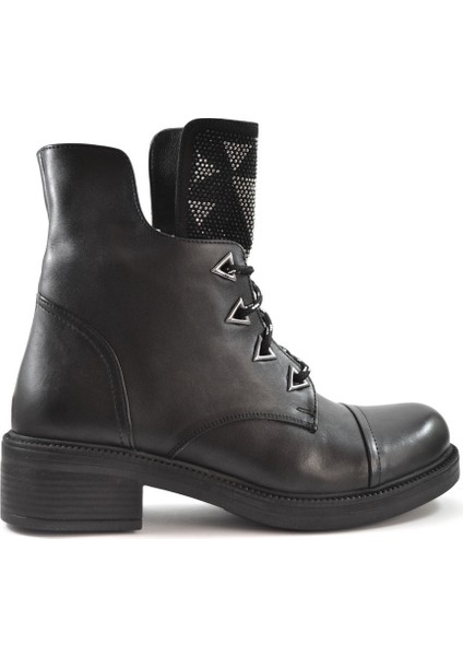Yk-12 Siyah & Haki Hakiki Yağlı Deri Fermuarlı Kadın Postal Bot fiyatları